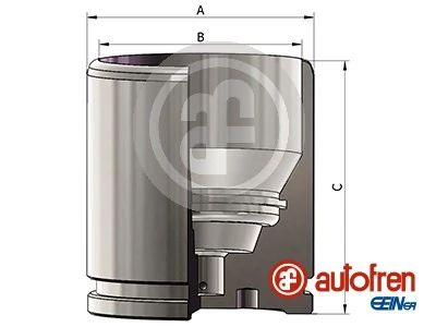 Piston, brake caliper